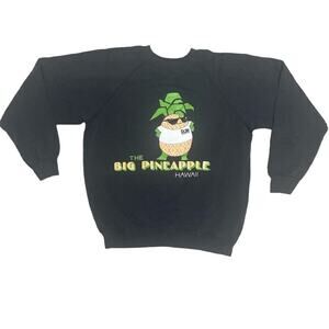 Vintage 80s 90s Dole Pineapple Hawaii Adult Sz L Graphic Sweatshirt Made in USA